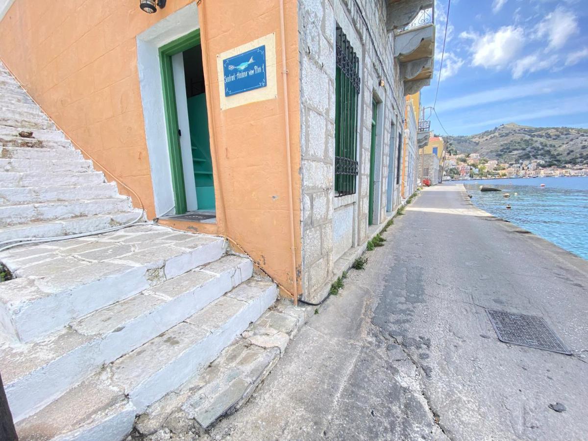 Seafront - Harbour View , Pitini 1 Apartment Symi Bagian luar foto